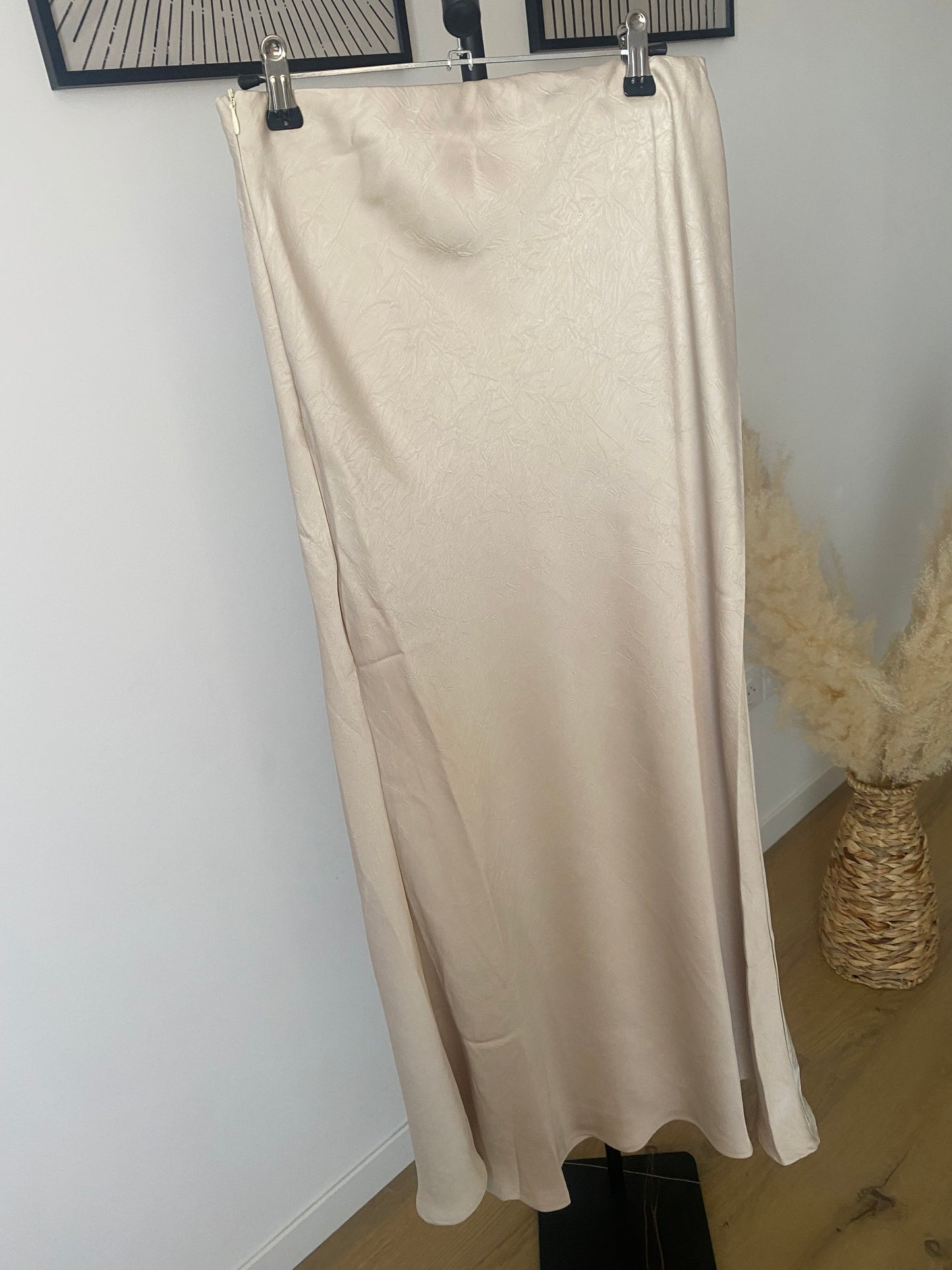 Jupe longue satin