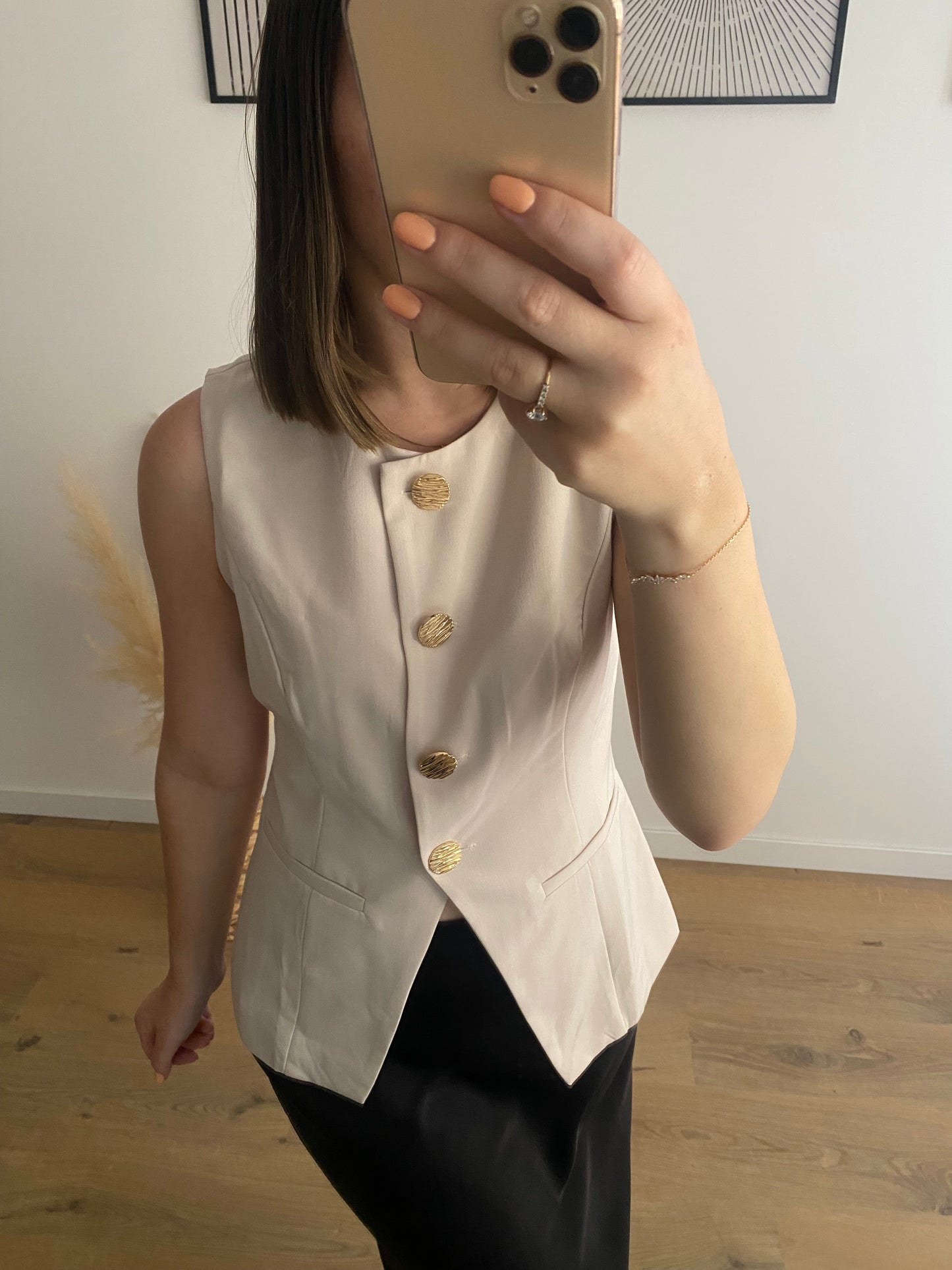 Top Boutons doré