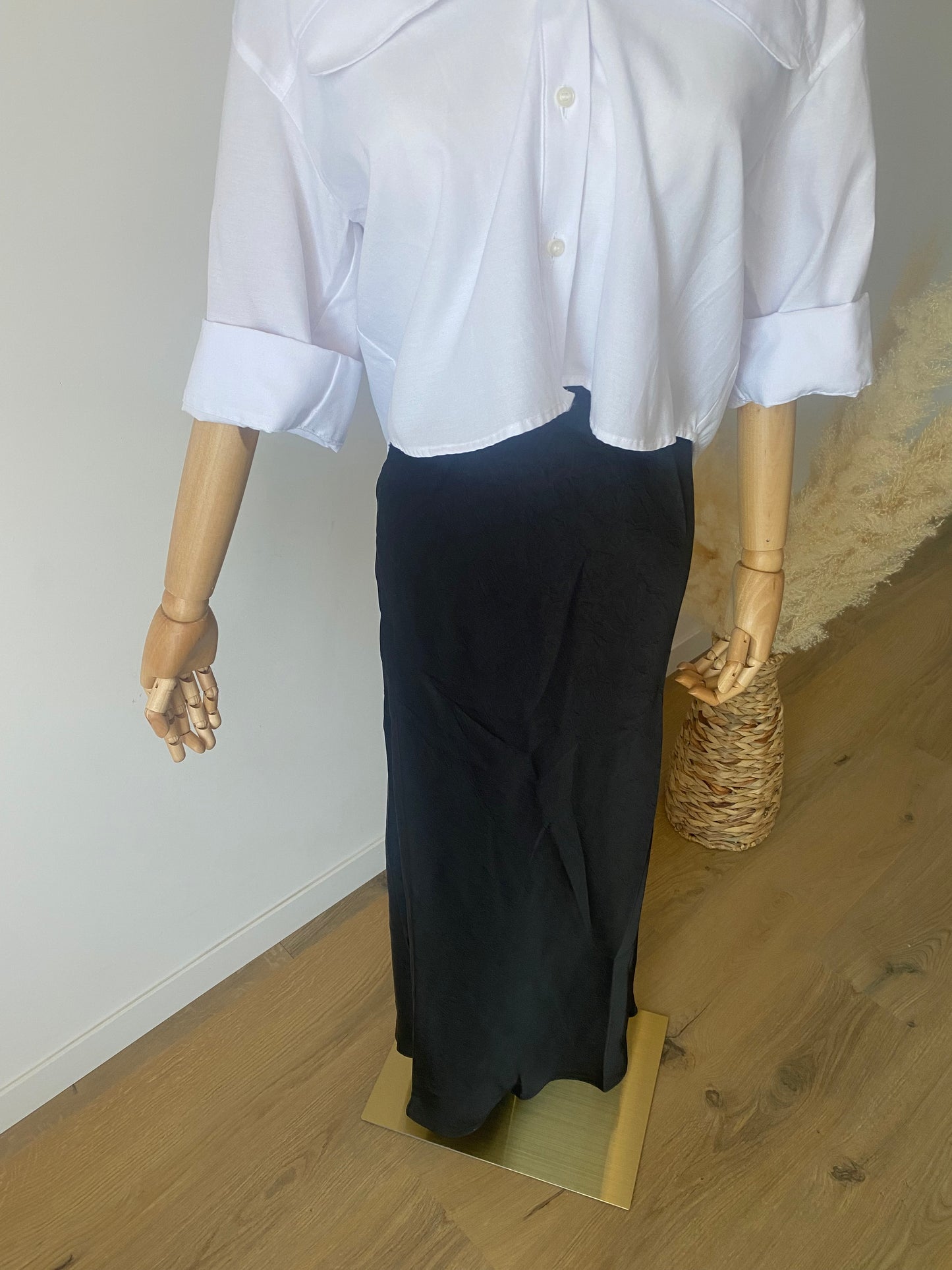 Jupe longue satin