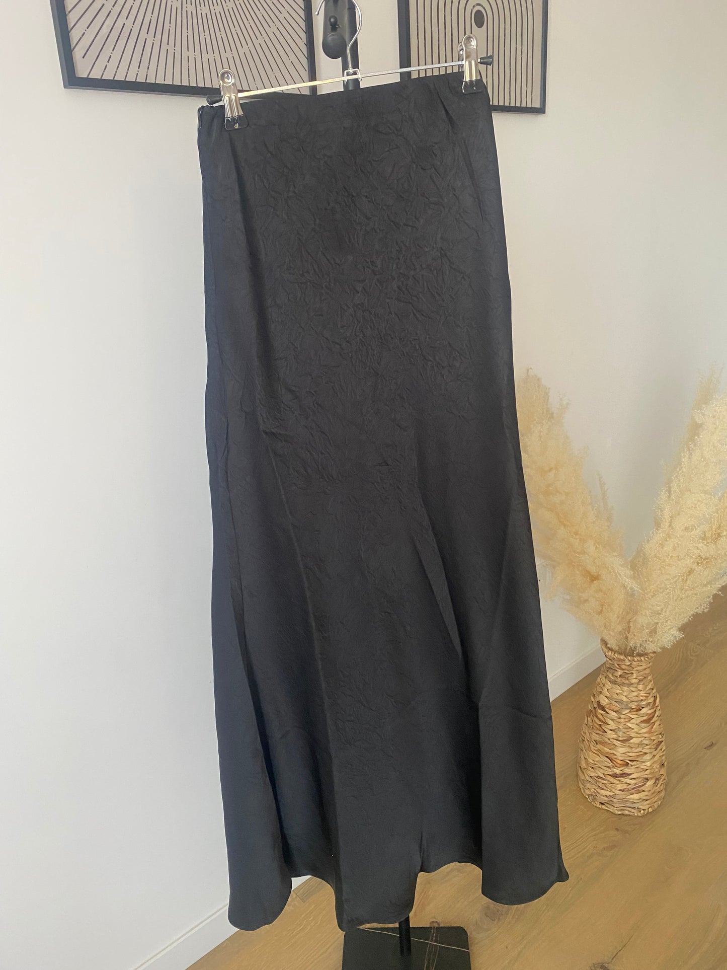 Jupe longue satin