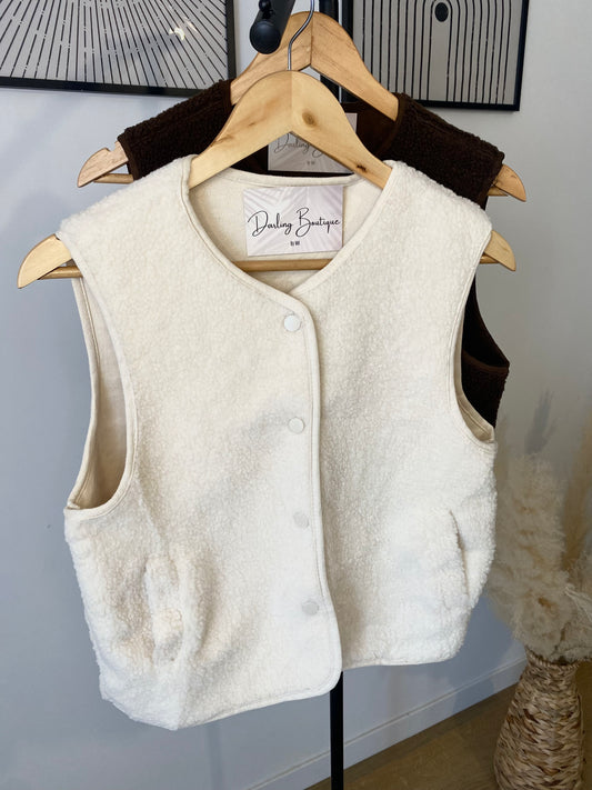 Gilet Maeva (Blanc cassé)