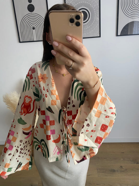Blouse à motifs