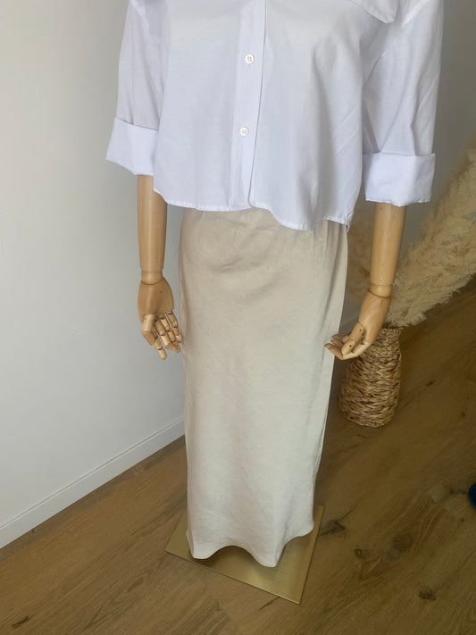 Jupe longue satin