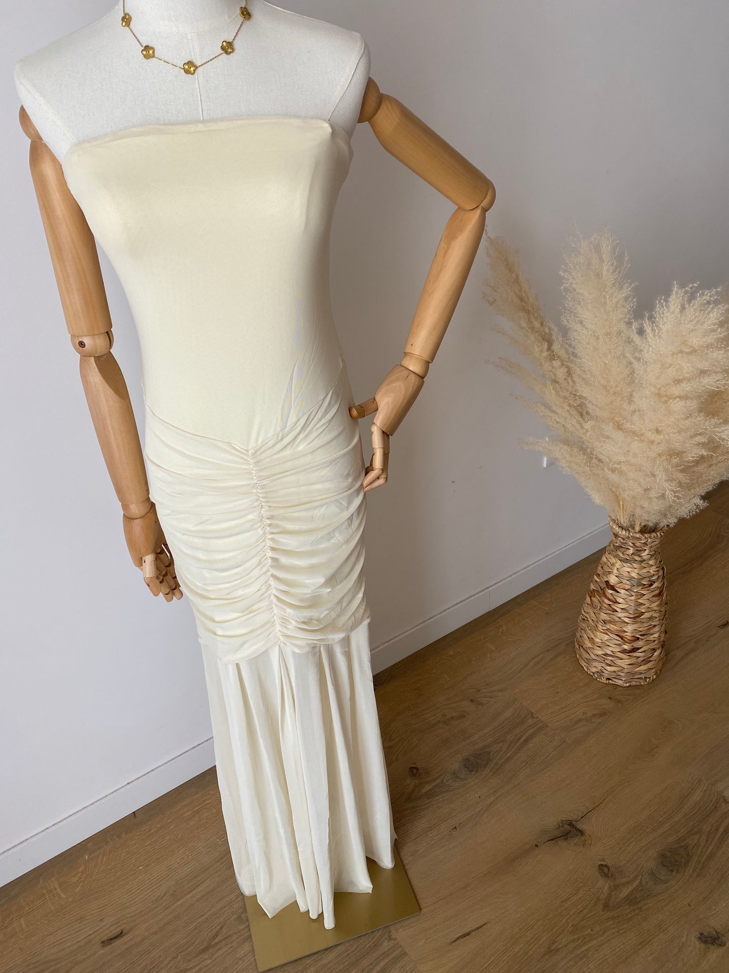 Robe moulante Jaune pastel