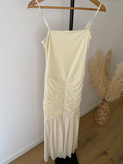 Robe moulante Jaune pastel